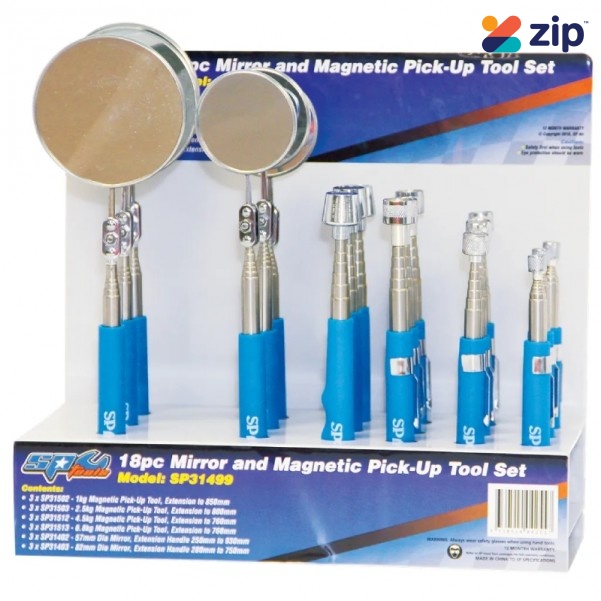 SP Tools SP31499 -  18 Piece Mirror & Magnetic Pick-up Tool Set